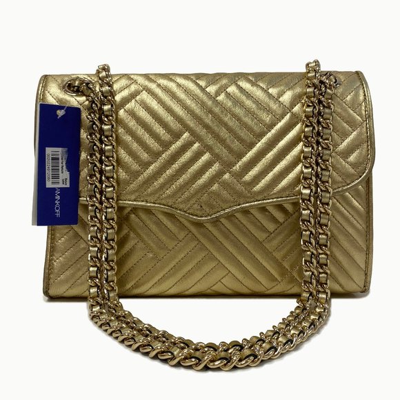 Rebecca Minkoff Affair Gold Quilted Bag